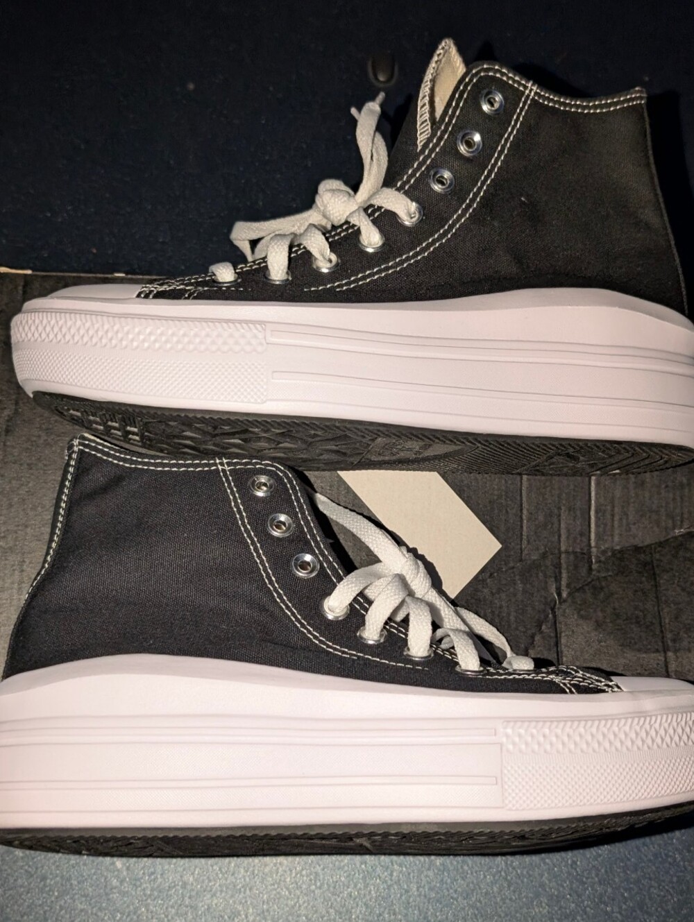 NIB Converse Chuck Taylor All Star Move Platform High Top Black Sneaker 7M/9W - Picture 8 of 11